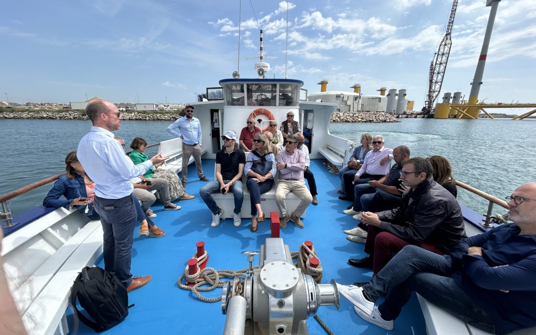 Journée découverte du chantier d’assemblage éolien EFGL – Port-La Nouvelle